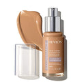 Revlon Illuminance Skin-Caring Liquid Foundation Hazel / 1 fl oz - Medium Coverage, Hyaluronic Acid & Squalane