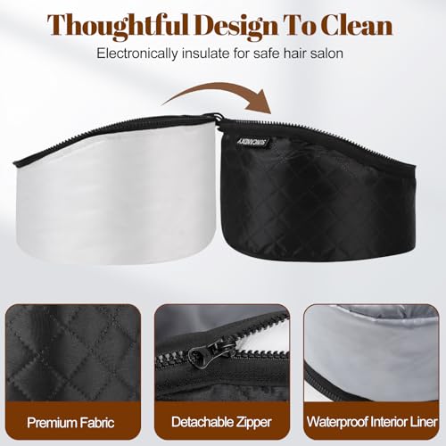 Hair Steamer Cap with 10-Level Heat & 3 Timers for Deep Conditioning