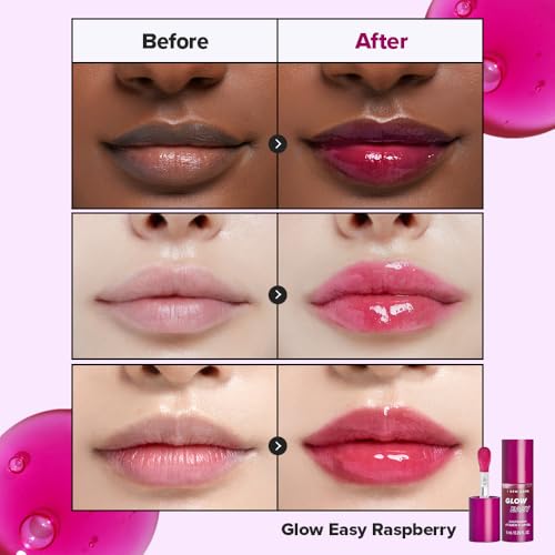 I Dew Care Glow Easy Raspberry Lip Gloss - Vitamin C & Jojoba