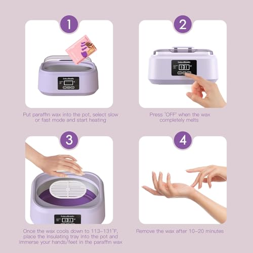 EASYINBEAUTY Paraffin Wax Machine Kit for Hands & Feet - 3000ml Wax Warmer