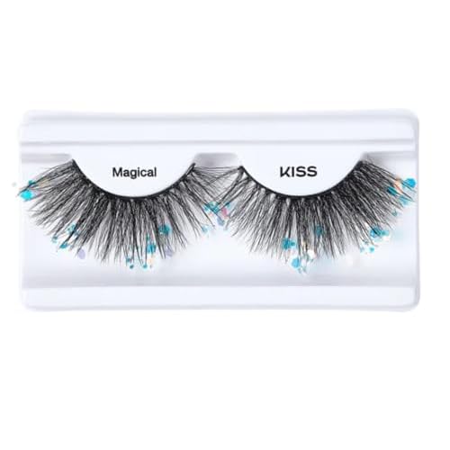 Kiss Glitter Witch Halloween Limited Edition Fale Lashes, Magical, Black