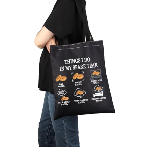 G2TUP Bagel Lover Tote Bag - Bagel Taster Gift for Bread Enthusiasts