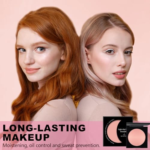 Pink Under Eye Brightener Concealer with Brush