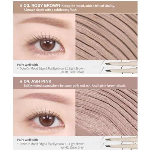 Heart Percent Dote On Mood Fake-Up Browcara, Waterproof Volumizing Long-Lasting Brow Pencil, Fast Fix Ultra-Fine Eyebrow Color Mascara, Cruelty Free, Vegan, 16g, 01. Pale Blonde