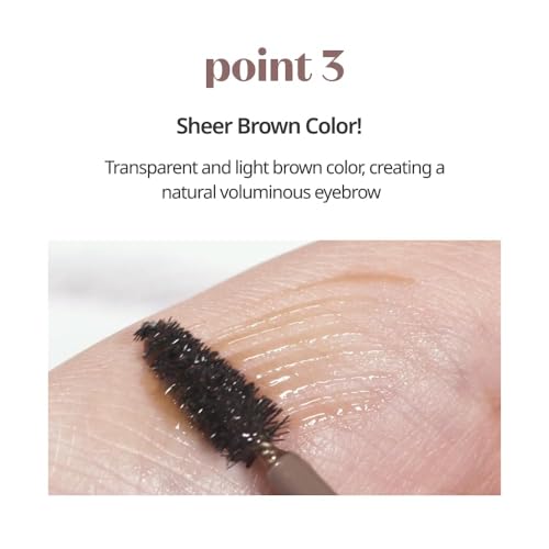 ETUDE Bare Edge Brow Fixer Gel - Strong Hold Eyebrow Shaper