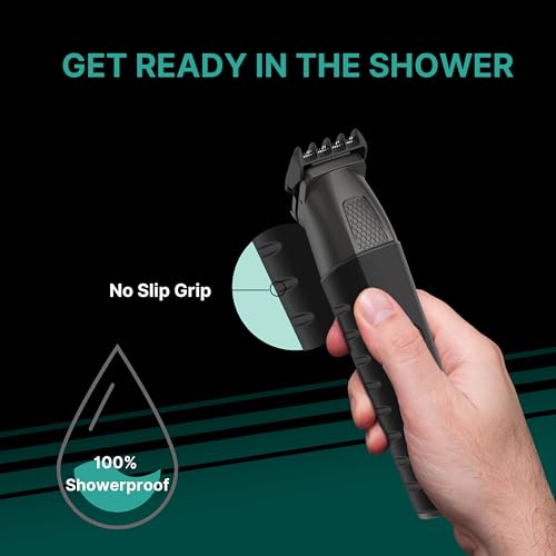 Conair Men All-in-One Trimmer for Men - Nose Hair, Beard, Mustache, Body Hair Trimmer - 16 Piece Men's Grooming Kit for Manscaping- Showerproof - Rechargeable
