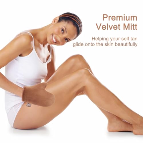 GAIYAH Self Tanning Mitt Applicator with Thumb Grip