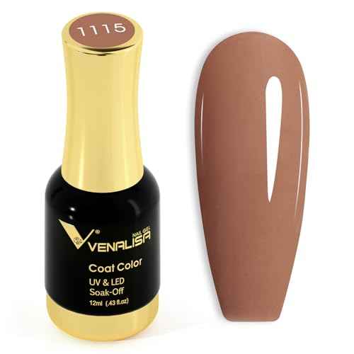 VENALISA Brown Gel Nail Polish 1 Pcs 12ml Brown Color Gel Polish Soak Off UV Salon Manicure DIY at Home Nail Art For Girls Women