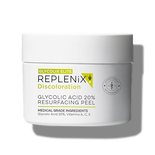 Replenix Glycolic Acid Resurfacing Skin Peel, Medical-Grade Facial Peeling Pads for Discoloration & Acne (60 ct.)