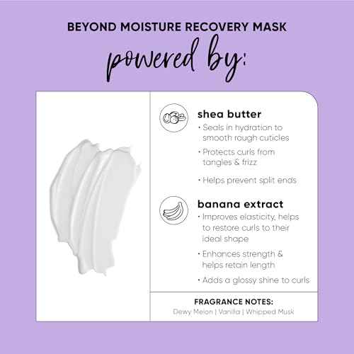 HASK Beyond Moisture Recovery Mask with Shea Butter & Banana Extract for Wavy, Curly, Coily & Kinky Hair, Softens, Moisturizes, Prevents Damage, Vegan, Sulfate-Free, Cruelty-Free ? 8 fl oz