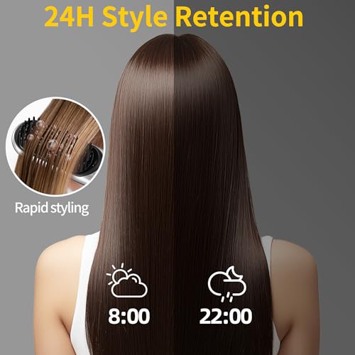 Cordless AI Hair Styler Brush 2-in-1 with Smart Memory