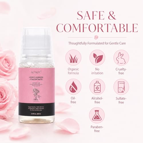 ACTROL Lash Shampoo Concentrate - 60ml Refill Makes 12 Bottles