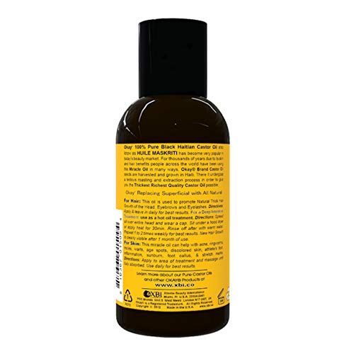 OKAY BLACK HAITIAN CASTOR OIL 4oz / 118ml