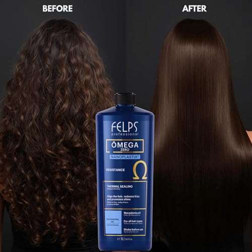 Felps Omega Zero Nanoplasty Hair Straightening Kit + Force Gloss