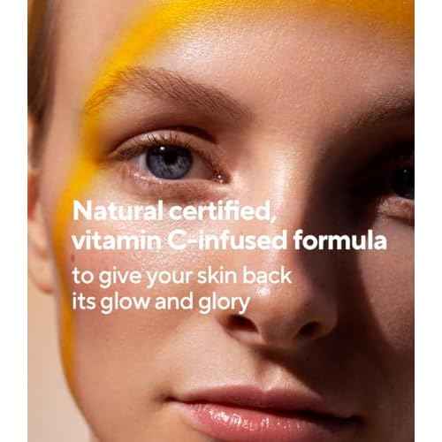M?DARA Organic Skincare | Vitamin C Illuminating Recovery Cream ? 50 ml, Vitamin C moisturiser with hyaluronic acid, Hydrating and brightening face cream, All skin types, Vegan, Ecocert certified