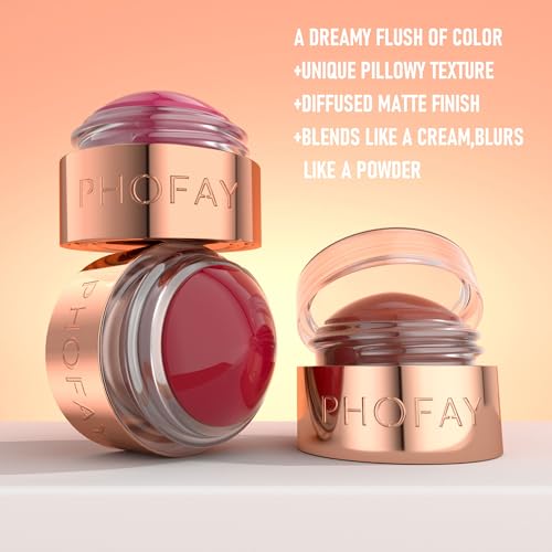PHOFAY 3-in-1 Mousse Blush, Lipstick & Gloss - Variation 04#