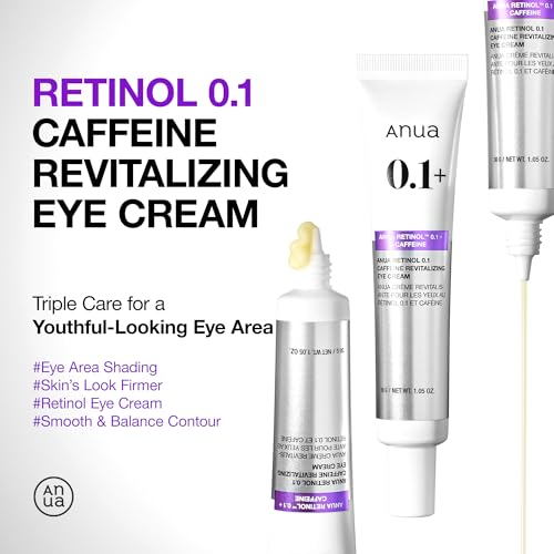 Anua Retinol 0.1% Caffeine Eye Cream for Dark Circles