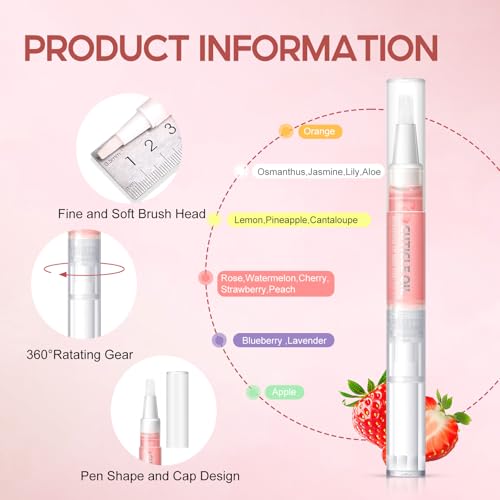 PEACECOLOR 16-Piece Cuticle Oil Pen Set for Nails