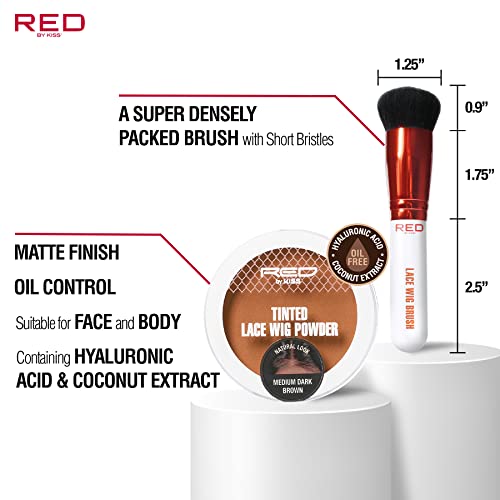 Red by Kiss Lace Wig Brush Tinted Powder Duo - Matte Finish
