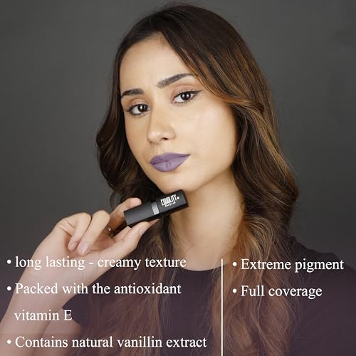 EQUALITY Xtreme Matte Lipstick | Liquid Lipstick Full Coverage, Long?Lasting Matte & Bold Pigmented Lipstick, Creamy Texture with Vitamin?E & Antioxidants, Halal Certified | 4?g/0.14?oz - Griege