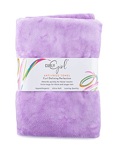 Curly Girl Microfiber Hair Towel – Anti-Frizz Fast Drying