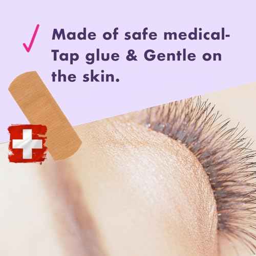 D-UP False Eyelash Glue for Sensitive Eyes, Clear Lash Glue for Eyelash Extensions, Waterproof Eyelash Adhesive for Sweat Resistant & Long Lasting Hold, Medical Grade from Japan, EX 552 Made in Korea