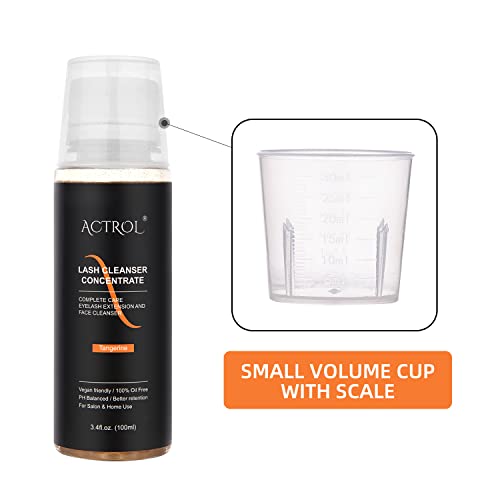 ACTROL Eyelash Cleanser Concentrate 100ml | Professional Lash Shampoo