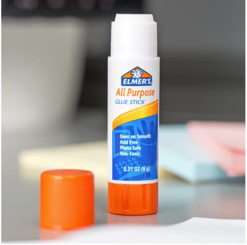 Elmer’s Glue Sticks, 0.21 Ounce – 8 Count All Purpose Elmers Glue Stick White