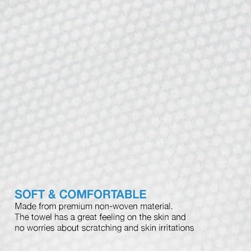 Premium Disposable Bath Towels, 15" x 31.5", 50-Count