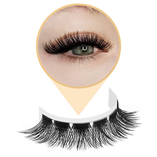 QUEWEL Cluster Lashes 72 Pcs - C/D Curl 8-16mm + Lash Bond