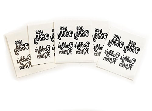 Yes Daddy Temporary Tattoos - 20 Sheets Set