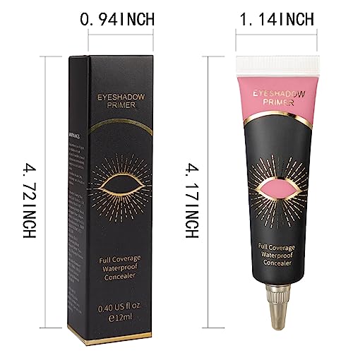 Rose Pink Eyeshadow Primer - 12ML Cream Base for All Skin Types