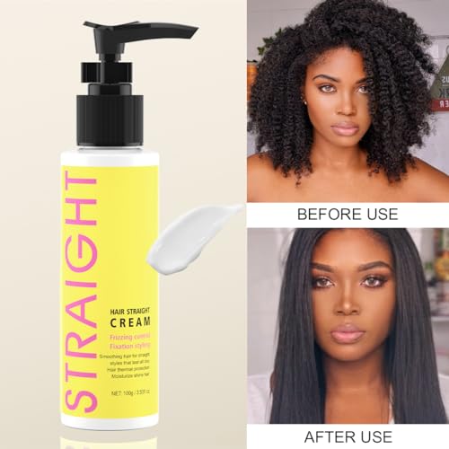 Gowwim Hair Straightener Cream - Keratin Treatment, 72H Frizz Control
