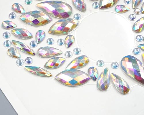 Topz Self-Adhesive Rhinestone Body Stickers Temporary Tattoo