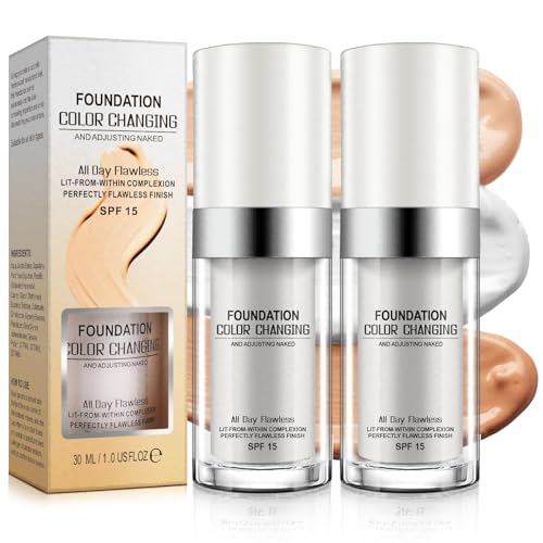 Color-Changing Foundation 2 Pack SPF 15 - Medium Coverage Liquid Makeup