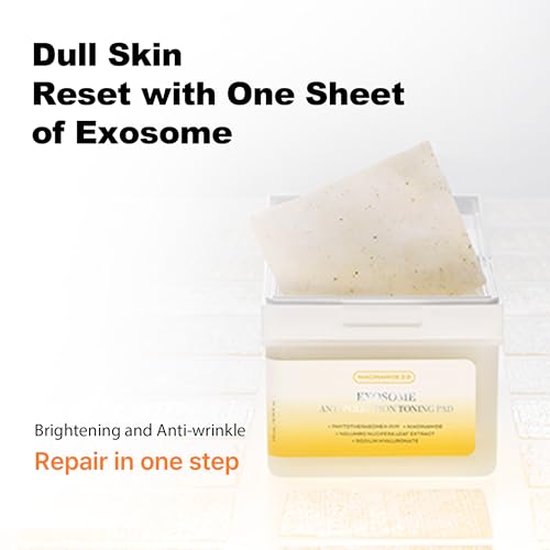 APOTHE Exosome Anti-Pollution Toning Pads with Niacinamide & Lotus ? Brightening, Hydrating & Exfoliating, 60 Pads (3.38 fl oz)
