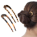Benefree Tortoiseshell U-Shaped Hair Pins, 2 Pack