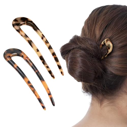 Benefree Tortoiseshell U-Shaped Hair Pins, 2 Pack