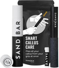 Callus Remover File for Hands - Ergonomic Aluminum Tool with Salve