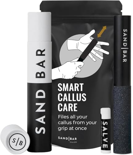 Callus Remover File for Hands - Ergonomic Aluminum Tool with Salve