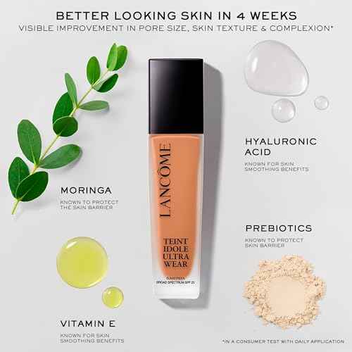 Lanc?me Teint Idole Ultra Wear Natural Matte Foundation- Longwear, Medium-Full Coverage, Natural Finish, Waterproof & Hydrating Formula