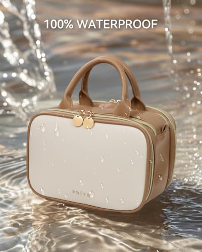 Prite Travel Makeup Bag Large Waterproof Cosmetic Organizer