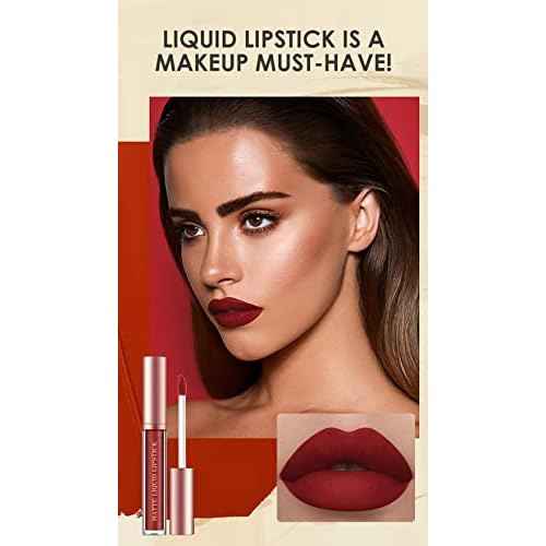 BestLand 12Pcs Matte Liquid Lipstick + Lip Liner Pens Set, One Step Lips Makeup Sets Pigment Velvety Nude Lip Stain Waterproof Long Wear Lip Gloss Make up Gift Set (Set B)