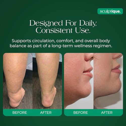 Sculptique Lymphatic Drainage Capsules with Dandelion & Echinacea - 60 Count
