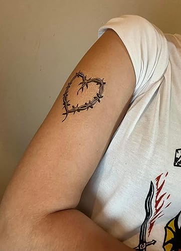Karol Temporary Tattoos 20pcs Heart Themes Waterproof