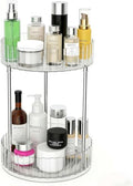 Large 360° Rotating Makeup Organizer with Detachable Storage for Bathroom & Bedroom