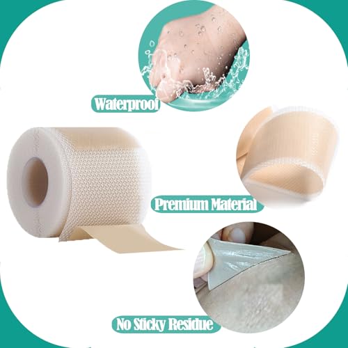 2 Rolls Silicone Scar Sheets Tape 1.6x120in Silicone Tape for Surgical Scars Patches Keloids Acne Burns Removal Sheets Reusable Professional
