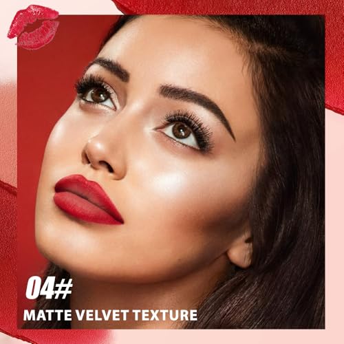 BINGBRUSH 2-in-1 Matte Lip Liner & Lipstick Combo - Waterproof Long-Lasting