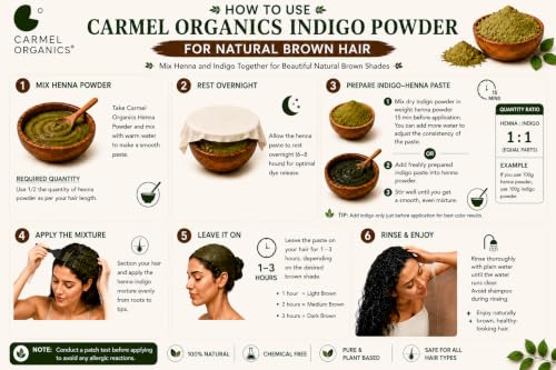 Henna & Indigo Hair Color Powder Combo - Natural Black & Brown