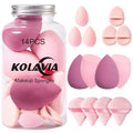 14-Piece Makeup Sponge Set with Mini & Powder Puffs for Flawless Face Application